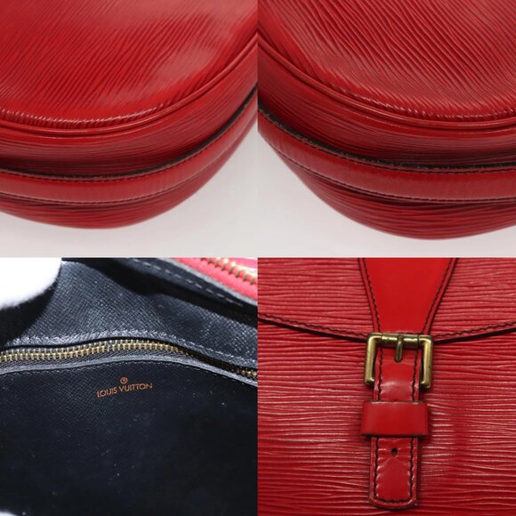 LOUIS VUITTON Epi Jeune Fille MM Shoulder Bag Red M52157 LV Auth BA1322 - Picture 14 of 15